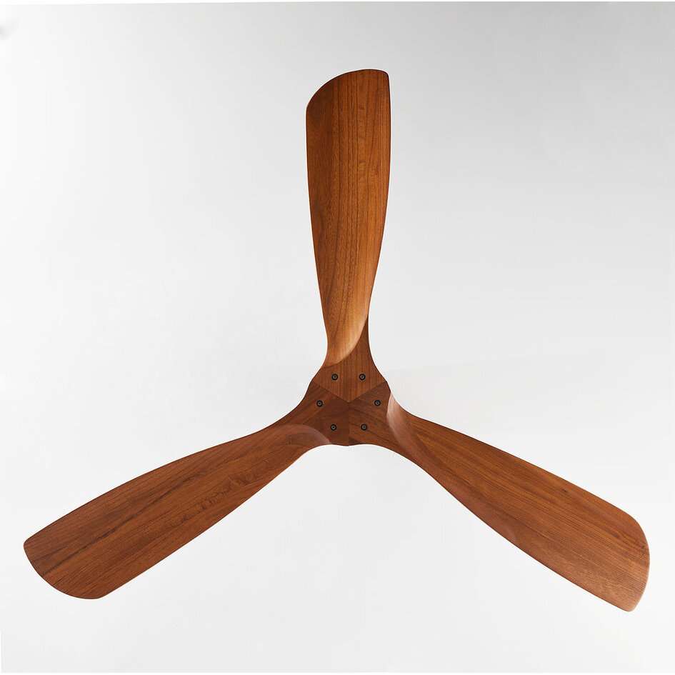 Deckenventilator Pajaro mit massivem Ahornholz und Fernbedienung