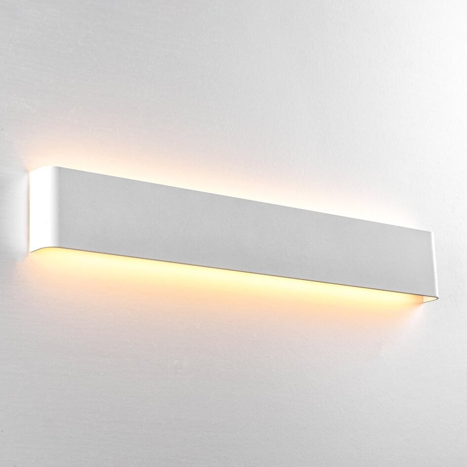 Weiße Wandleuchte mit integrierten LEDs, 61 cm - Norell