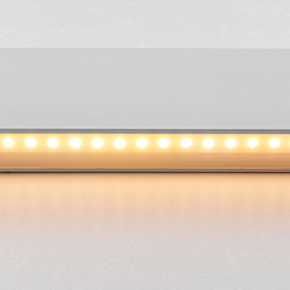 Weiße Wandleuchte mit integrierten LEDs, 61 cm - Norell