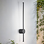 Moderne Wandlampe Marny 65 cm in Schwarz
