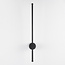 Moderne Wandlampe Marny 65 cm in Schwarz