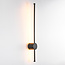 Moderne Wandlampe Marny 65 cm in Schwarz