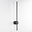 Moderne Wandlampe Marny 65 cm in Schwarz