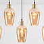 Hängeleuchte Valerie 5-flammig - Valerie - amber Glas