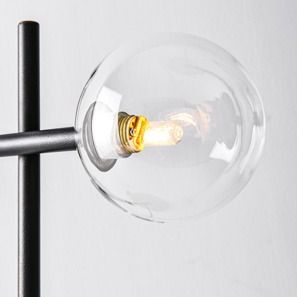 Tischlampe Glenn - Transparentes Glas