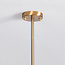 4-flammige Pendelleuchte Asun - Amberglas und Gold