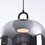 Pendelleuchte Melody aus Rauchglas mit Farbverlauf und 3-stufig dimmbaren LEDs