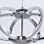 3-stufig dimmbare Pendelleuchte Yinthe - Chrom mit integrierter LED
