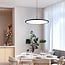 3-stufig dimmbare Pendelleuchte Taysa - Schwarz mit integrierter LED