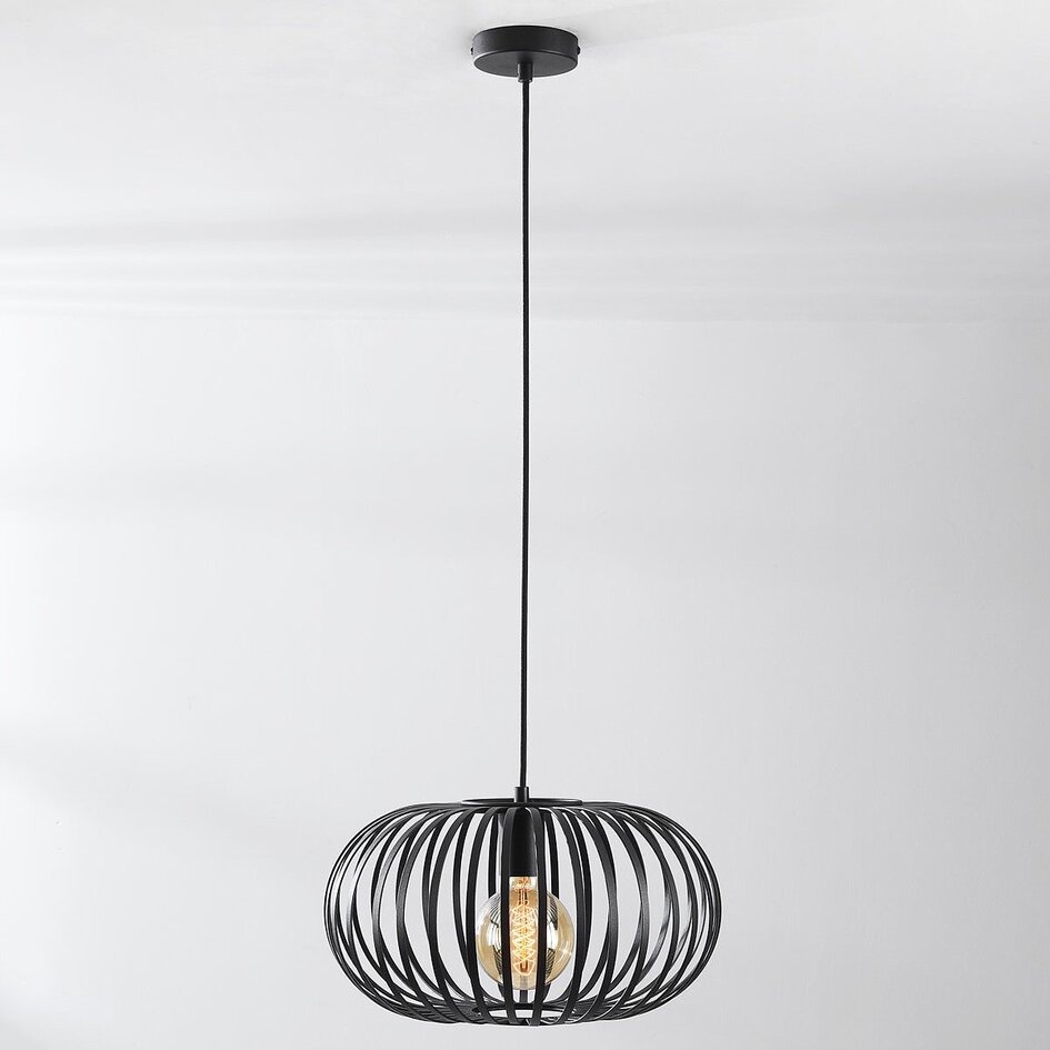 1-flammige Hängelampe Sole - schwarz