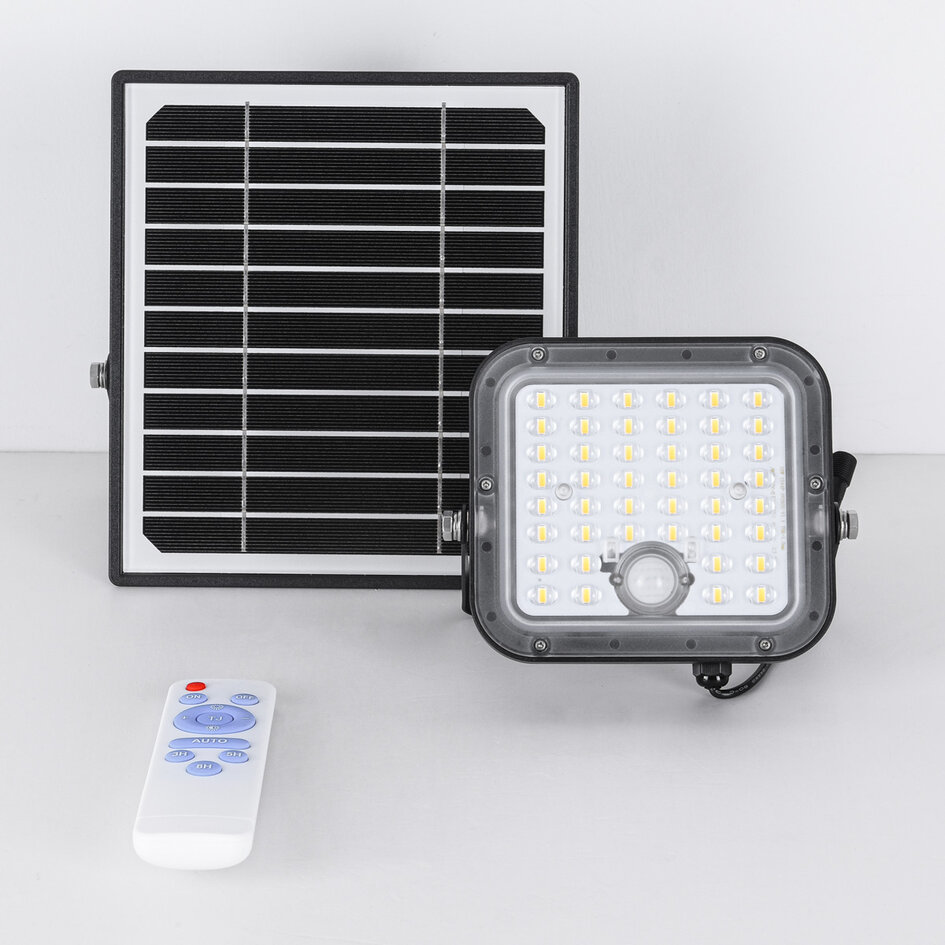 10W Solar-LED-Flutlicht für außen mit Sensor - Calem