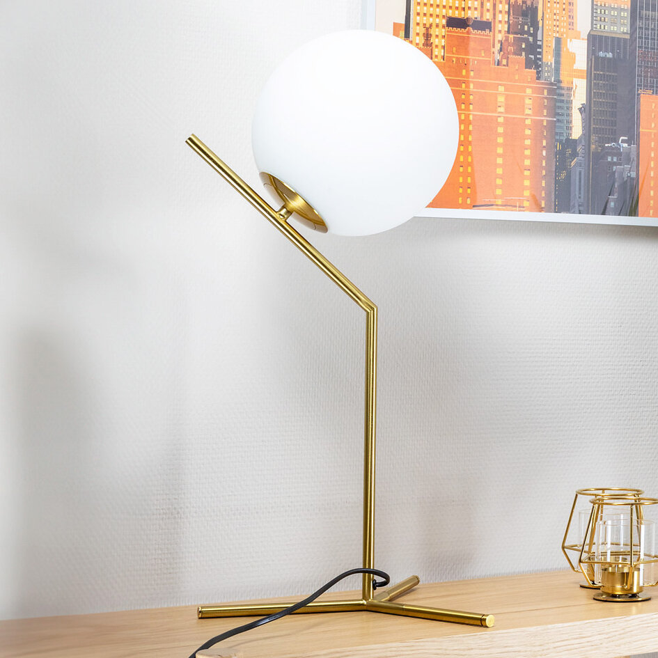 Tischlampe mit Milchglas - Stopa
