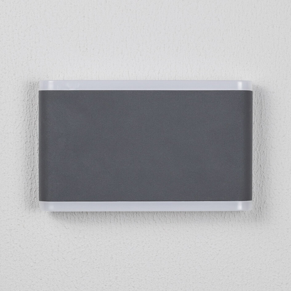 Flache Außenwandleuchte 12W Demi - Grau