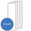 Set mit 4 LED-Panels, 120x30cm, UGR<22, 24W, 4000K, 125lm/W