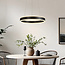 Design-Hängelampe Cercle in Schwarz mit dimmbaren LED-Ringen