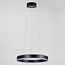 Design-Hängelampe Cercle in Schwarz mit dimmbaren LED-Ringen