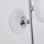 2-flammige Tischlampe Kroom mit Milchglas