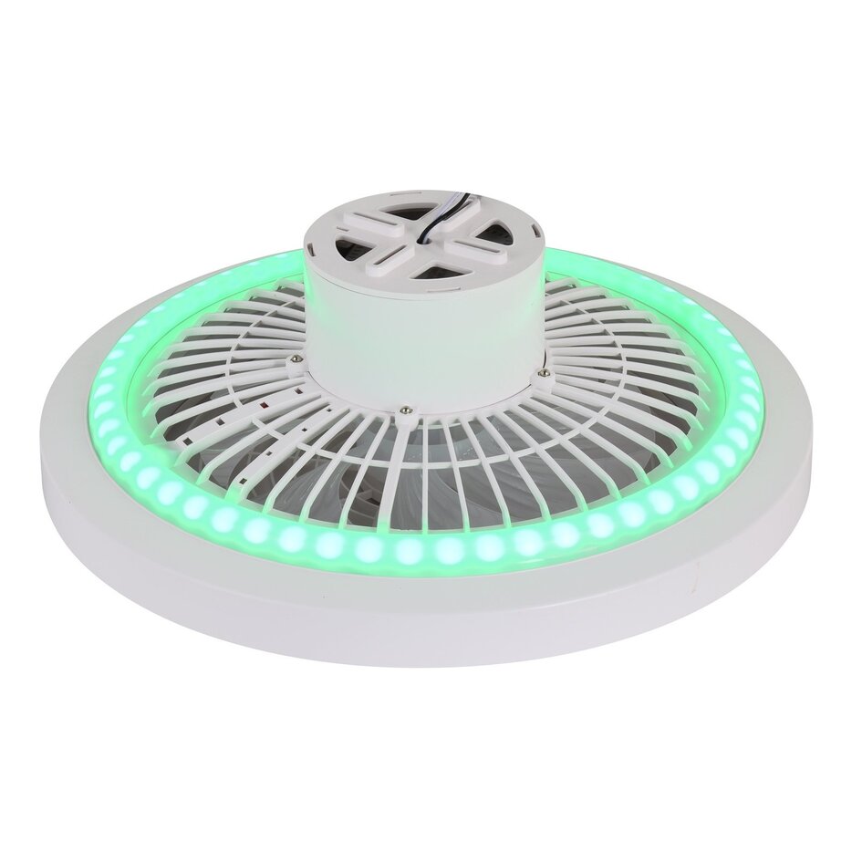 Smarter Deckenventilator Tuul mit Tuya Smart App und RGBW-Funktion - Weiß