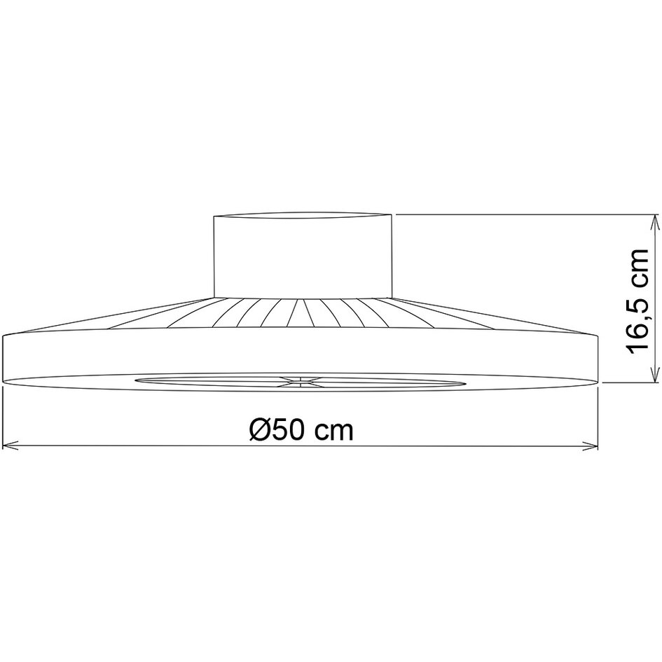 Smarter Deckenventilator Tuul mit Tuya Smart App und RGBW-Funktion - Weiß