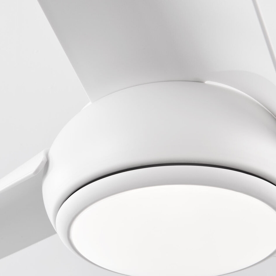 Deckenventilator Angin mit integrierter LED und Fernbedienung - Weiß