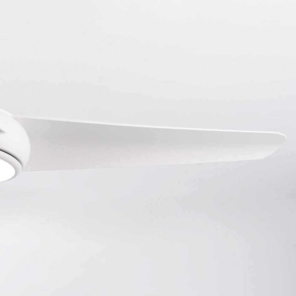 Deckenventilator Angin mit integrierter LED und Fernbedienung - Weiß