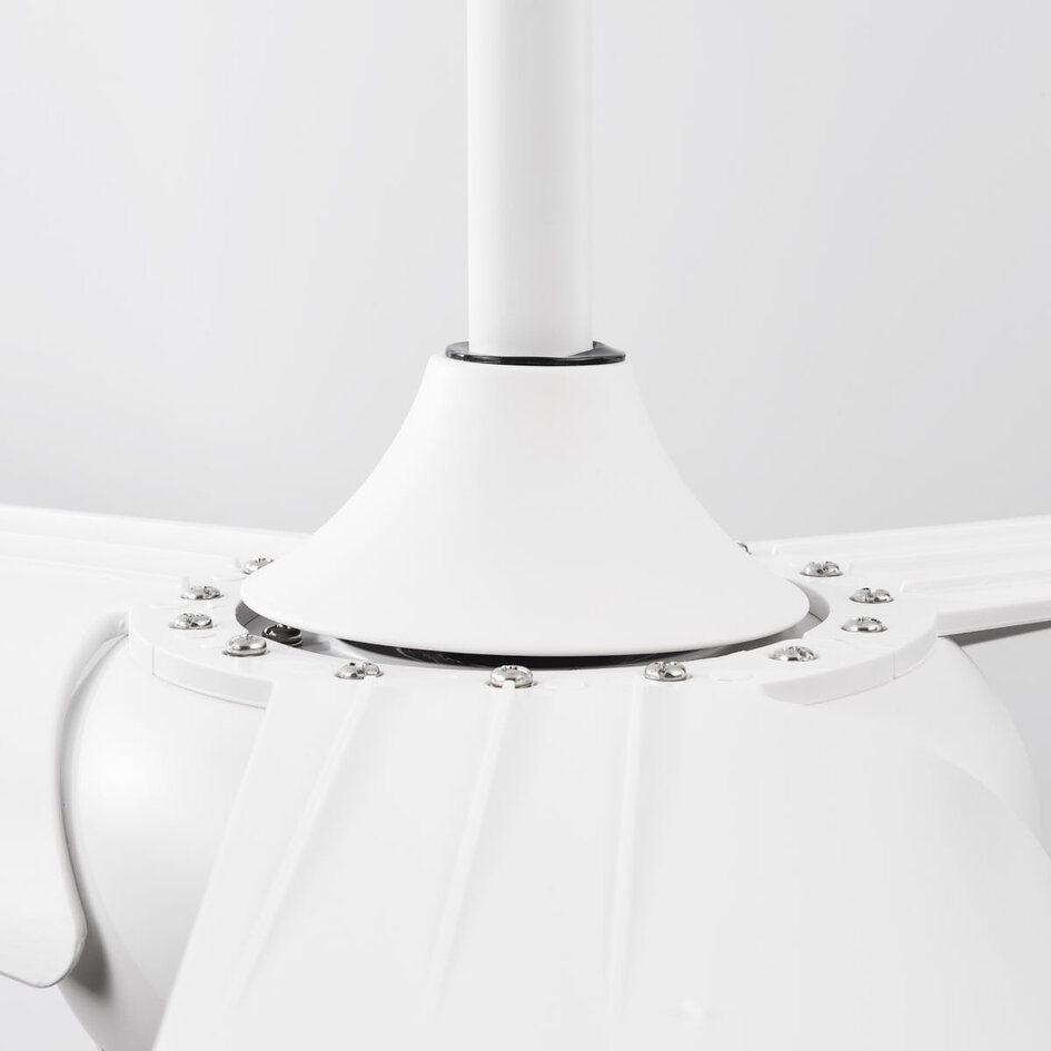 Deckenventilator Angin mit integrierter LED und Fernbedienung - Weiß