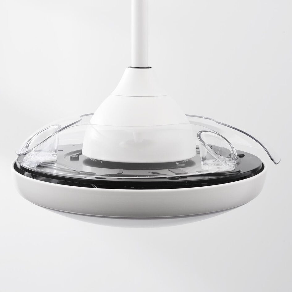 Deckenventilator weiß inkl. LED und Fernbedienung - Haizea