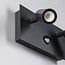 Außenwandleuchte Filia mit Sensor und neigbaren Spots - Anthrazit mit integrierter LED