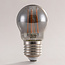 E27 LED-Lampe, Ø45mm, 4,5W, 1800K, Rauchglas, 3-stufig dimmbar