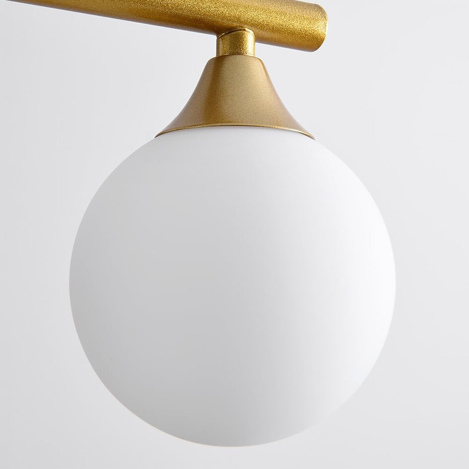 Design-Hängeleuchte Donny mit Milchglas-Kugeln
