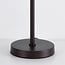 Tischlampe Phoebe - kaffeebraun mit Bronze-Details und schwenkbarem Arm
