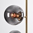 Design-Hängeleuchte Ferron 4-flammig Rauchglas - Rauchglas und Gold