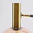 Stehlampe Singh mit Glaskugel in Marmor und Gold