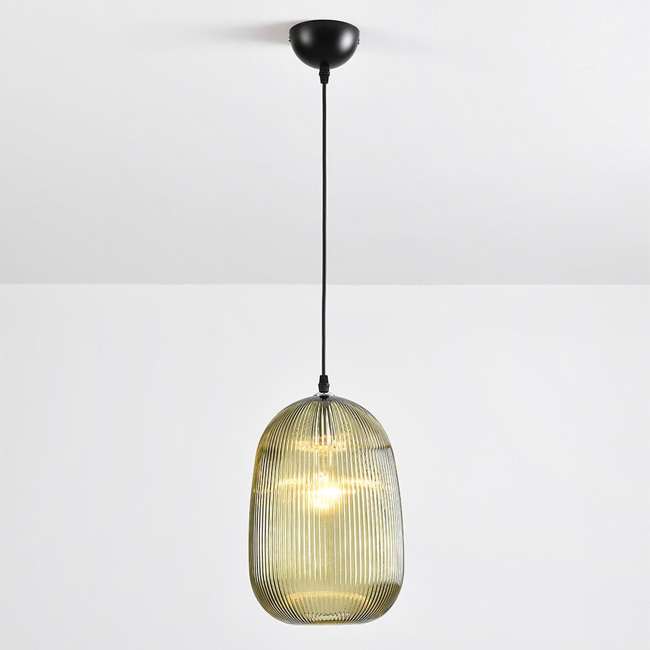 Hängeleuchte aus geriffeltem Glas - Dylan