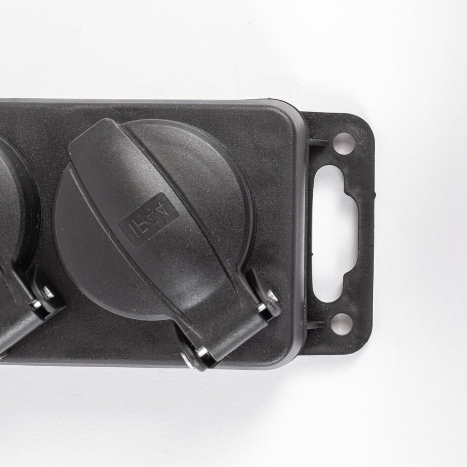 Professionelle Außen-Steckdosenleiste IP44 mit 3x2,5mm² Kabelstärke