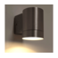 Außenwandlampe Alu Downlight - gebürsteter Edelstahl mit GU10 Leuchtmittel