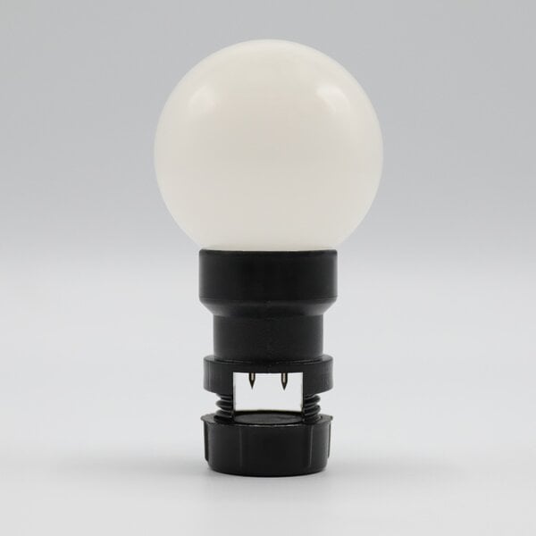Stecklampe - 1W milchweiße Abdeckung (ohne E27-Fassung)