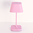 Aufladbare rosa Tischlampe dimmbar - Tessa