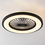 Deckenventilator Starry mit anpassbarer Farbtemperatur und Sterneffekt - Schwarz