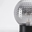 Tischlampe Inte - Rauchglas mit Textur