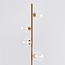 Stehlampe Pippa 4-flammig in Gold mit transparentem Glas