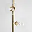 Stehlampe Pippa 4-flammig in Gold mit transparentem Glas