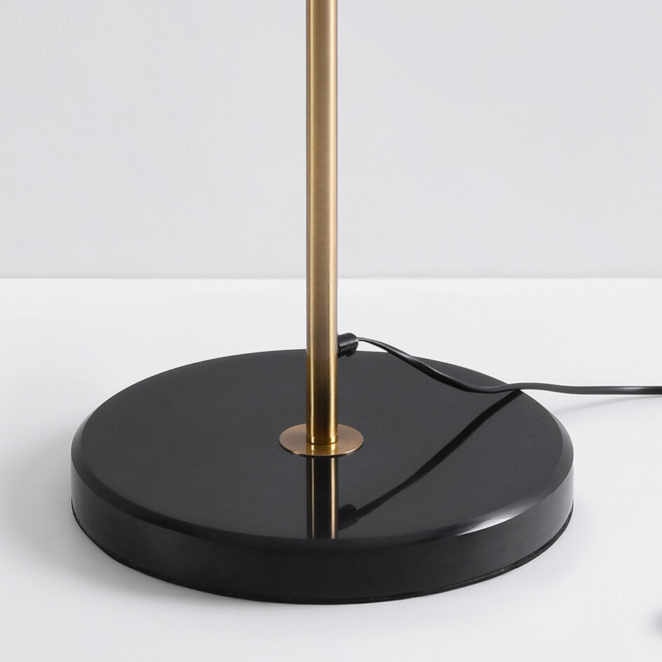 Stehlampe Pippa 4-flammig in Gold mit transparentem Glas