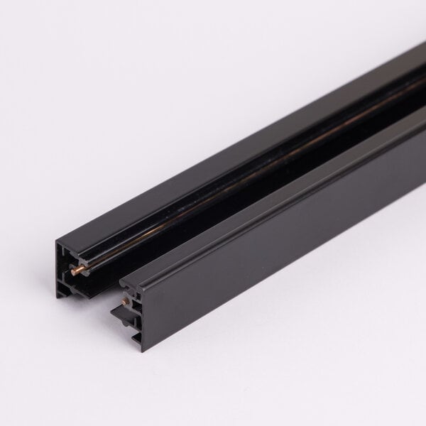 1-Phasen-Schiene 100 cm ohne Anschlussblock und Endabdeckung, Schwarz