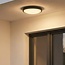 Moderne Außenwandleuchte Samuel mit Sensor - Anthrazit 20W
