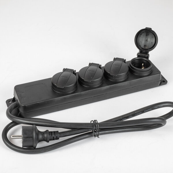 Außen-Mehrfachsteckdose IP44 mit 1,5 mm breitem Kabel