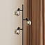 Moderne Stehlampe Mesa 3-flammig, Mattschwarz mit rauchgrauem Glas