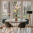 Moderne mattschwarze Pendelleuchte mit amber Glas, 3-flammig - Scott