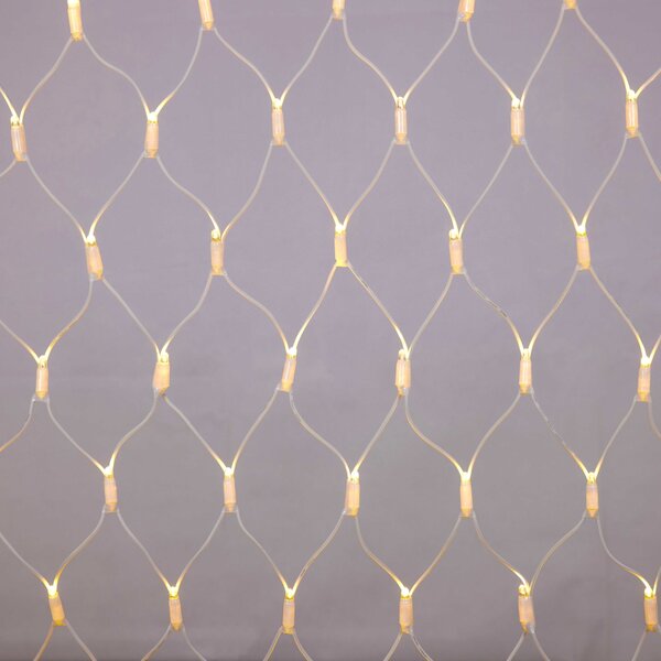 Erweiterbare Netzbeleuchtung weiß | ab 2 m² | 200 LEDs | extra warmweiß | Gummi