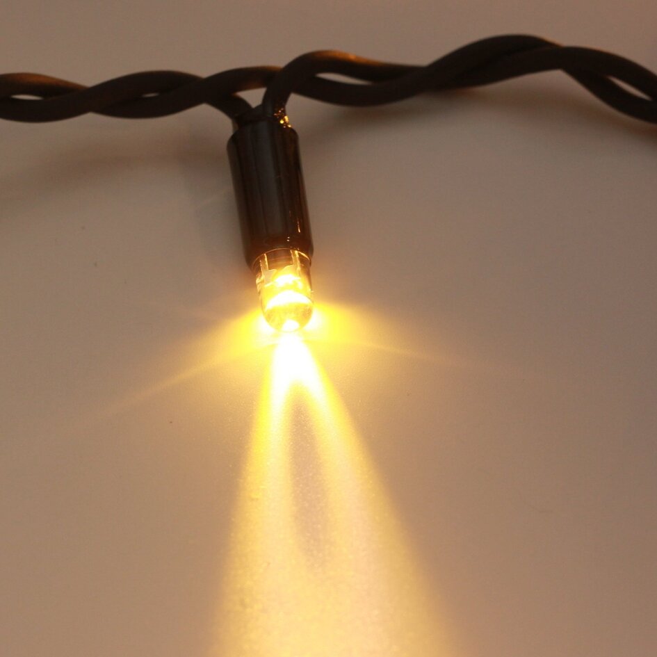 Erweiterbare Weihnachtsbeleuchtung | Warmweiß | ab 10 Meter mit 100 LEDs | Gummi